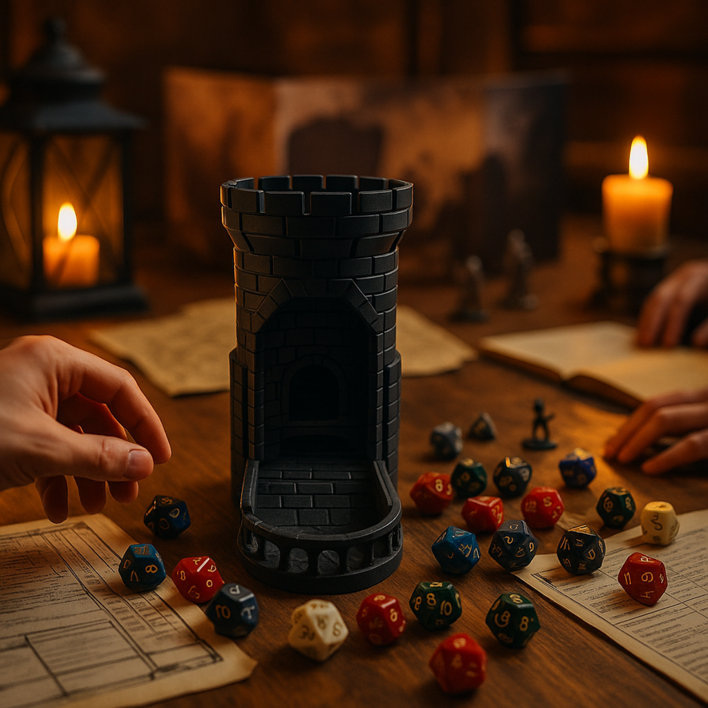 Wieża Rzutnia do Kości - Figurka 3D