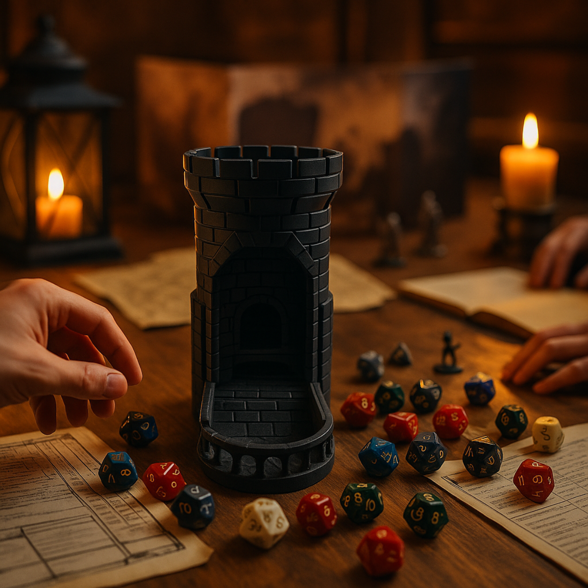 Wieża Rzutnia do Kości - Figurka 3D