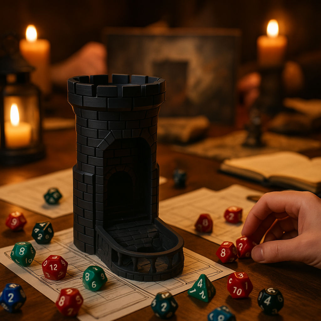 Wieża Rzutnia do Kości - Figurka 3D