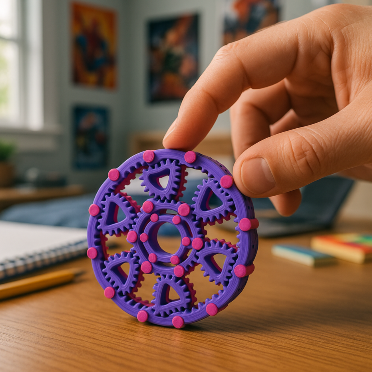 Rozbudowany Spinner 3D - Druk Bambu Lab