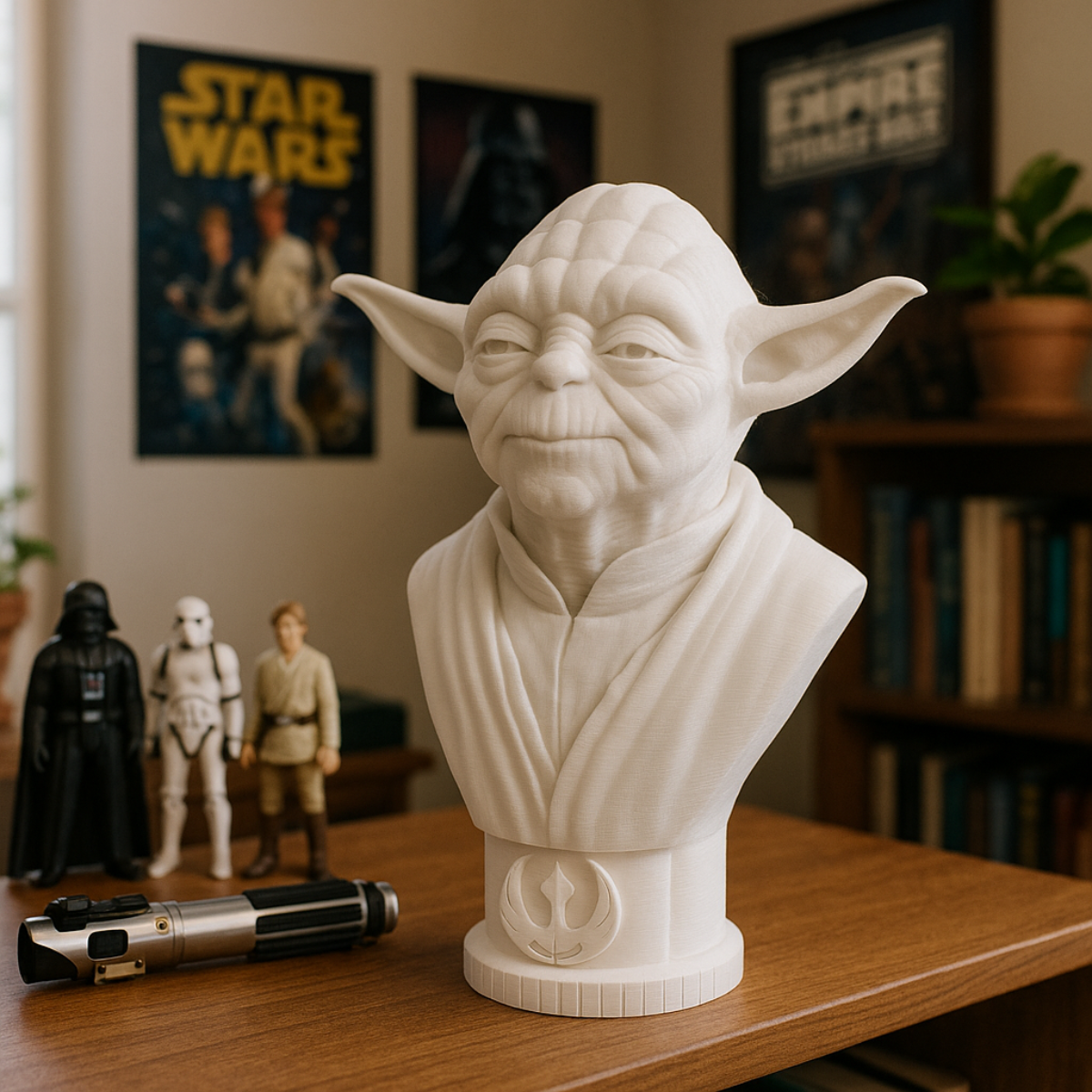 Popiersie Mistrza Yody 3D – Mądrość Galaktyki w Twoim Domu