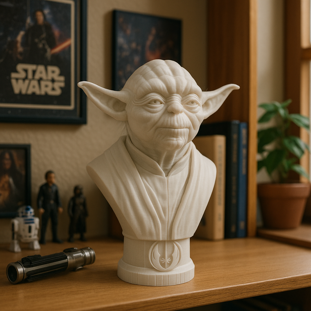 Popiersie Mistrza Yody 3D – Mądrość Galaktyki w Twoim Domu