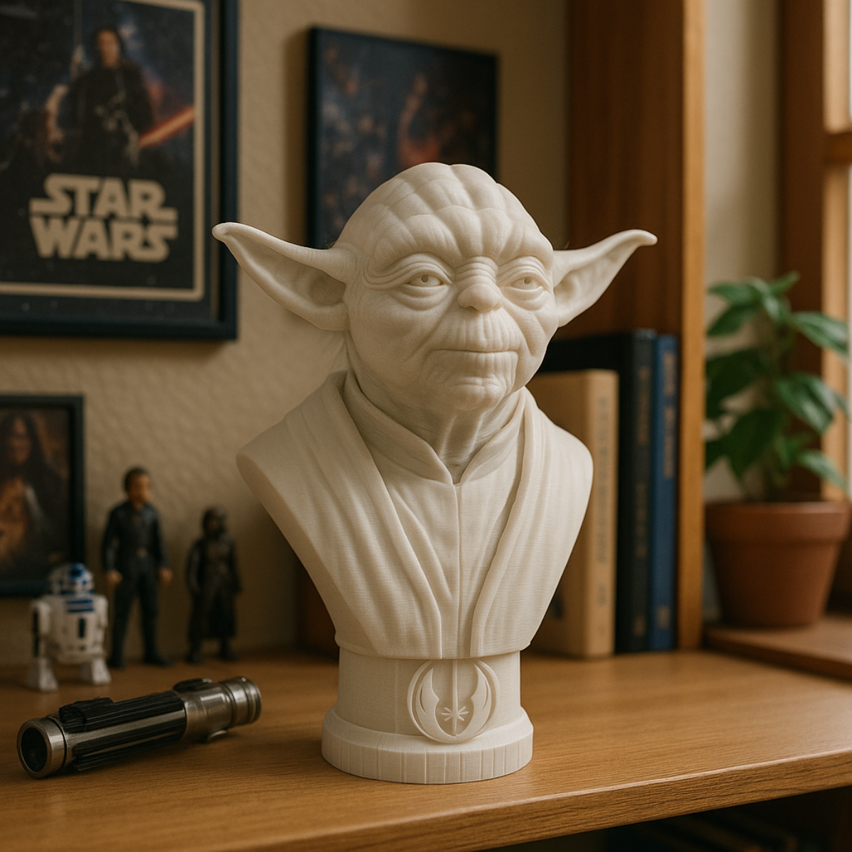 Popiersie Mistrza Yody 3D – Mądrość Galaktyki w Twoim Domu