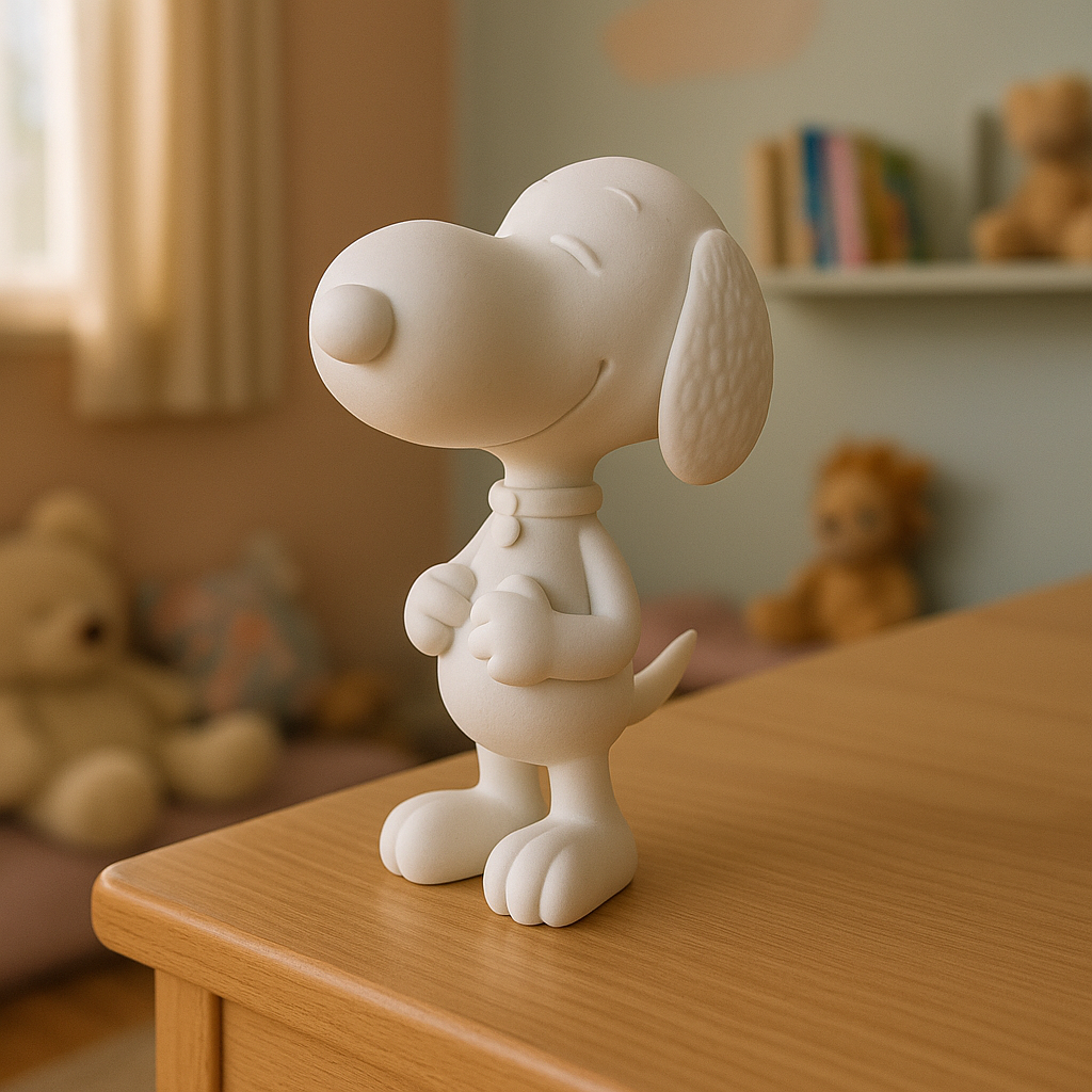 Figurka 3D – Piesek Snoopy w Stylu Retro Minimal