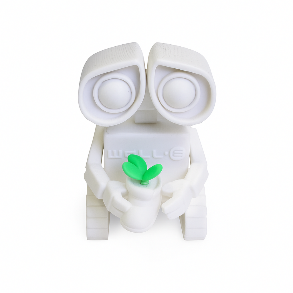 Figurka WALL-E z Drukarki 3D – Kultowy Robot z Roślinką