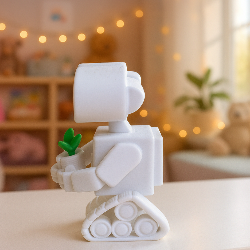 Figurka WALL-E z Drukarki 3D – Kultowy Robot z Roślinką