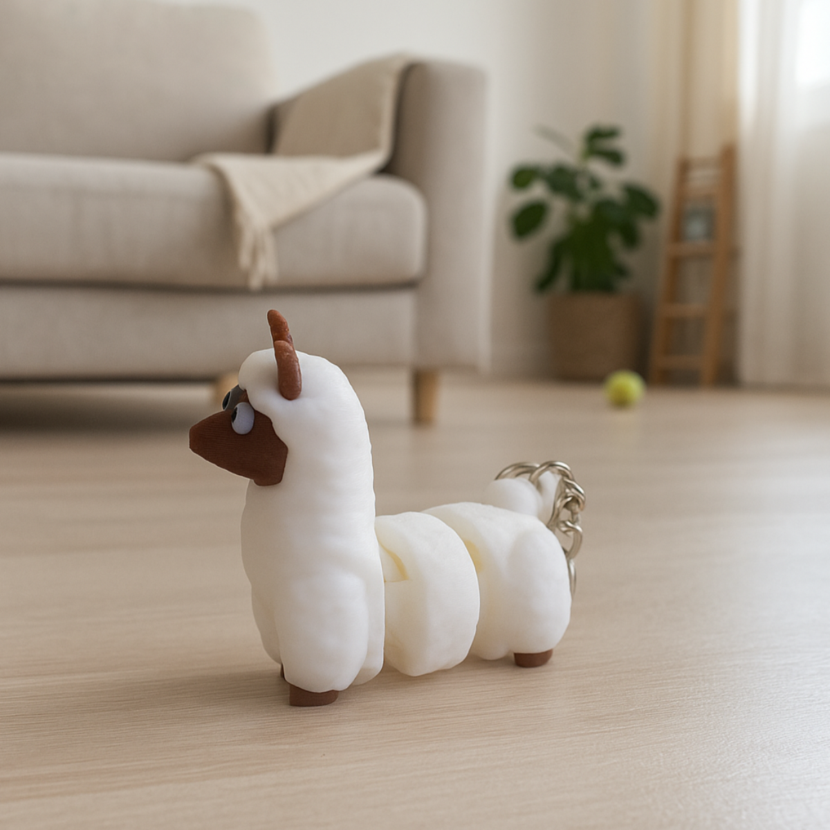 Alpaka 3D – Uroczy Breloczek z Charakterem