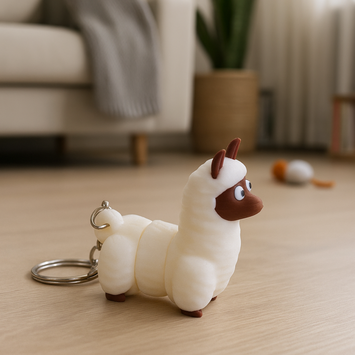 Alpaka 3D – Uroczy Breloczek z Charakterem