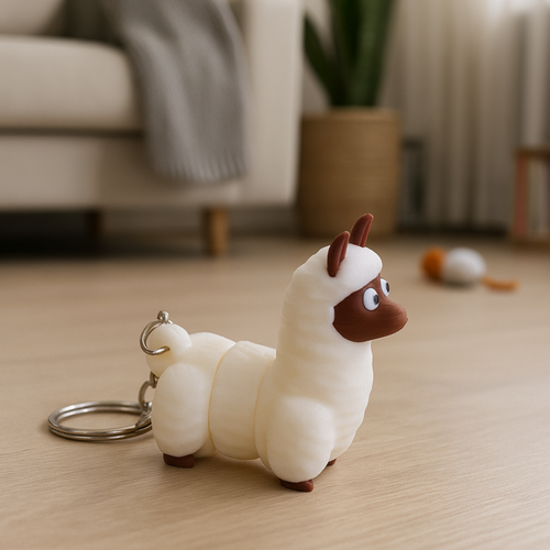 Alpaka 3D – Uroczy Breloczek z Charakterem