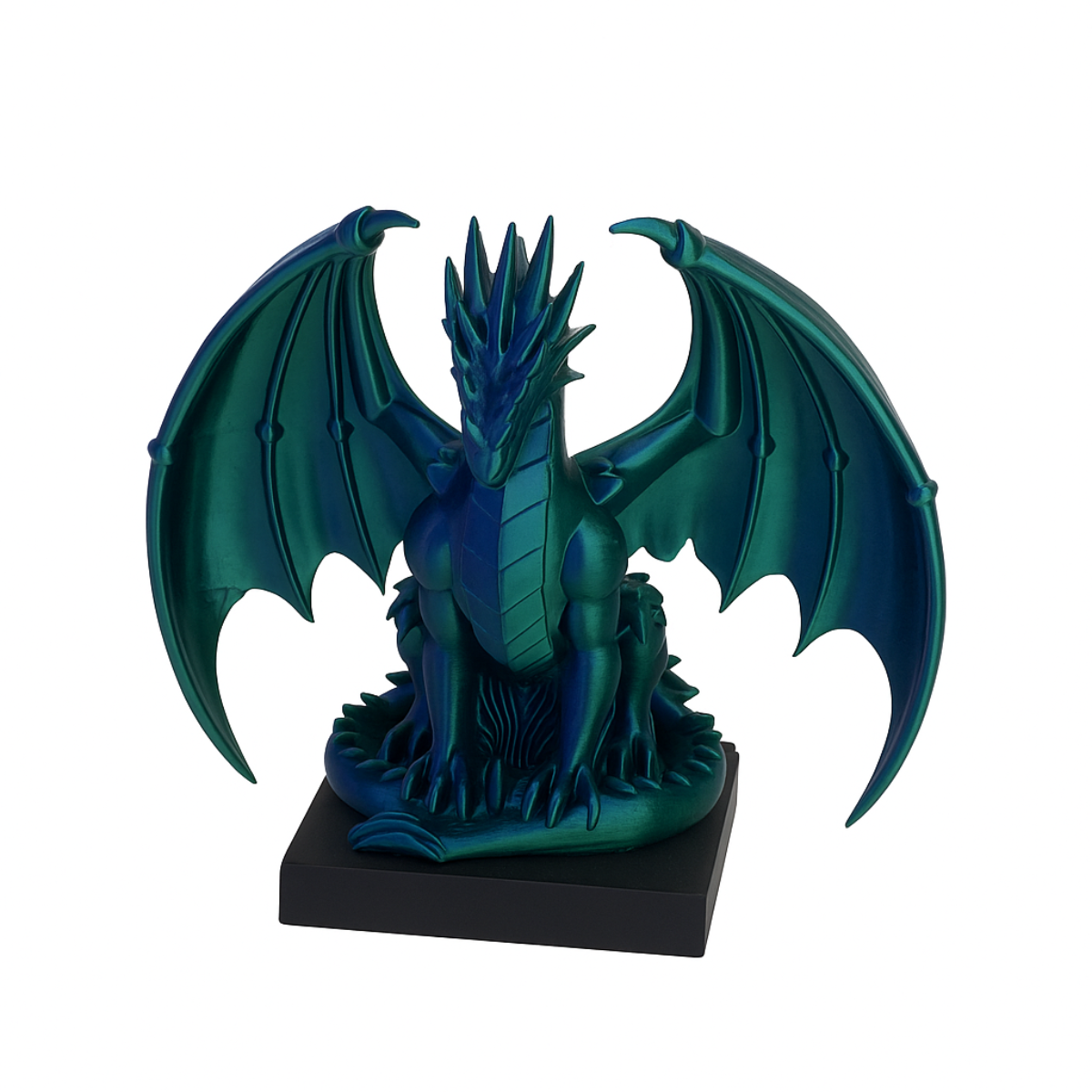 Szmaragdowy Smok – Figurka 3D na Postumencie