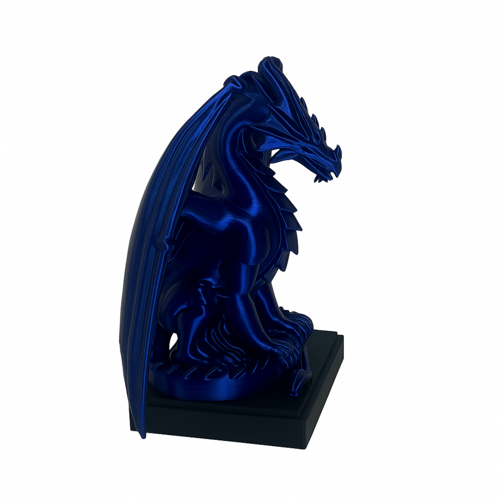 Szmaragdowy Smok – Figurka 3D na Postumencie