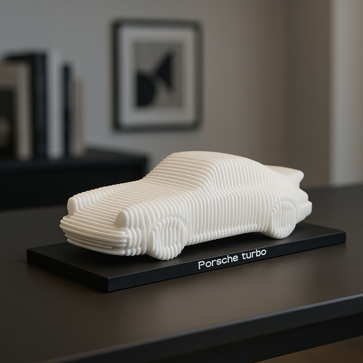 Model Porsche - Minimalistyczna Figurka 3D