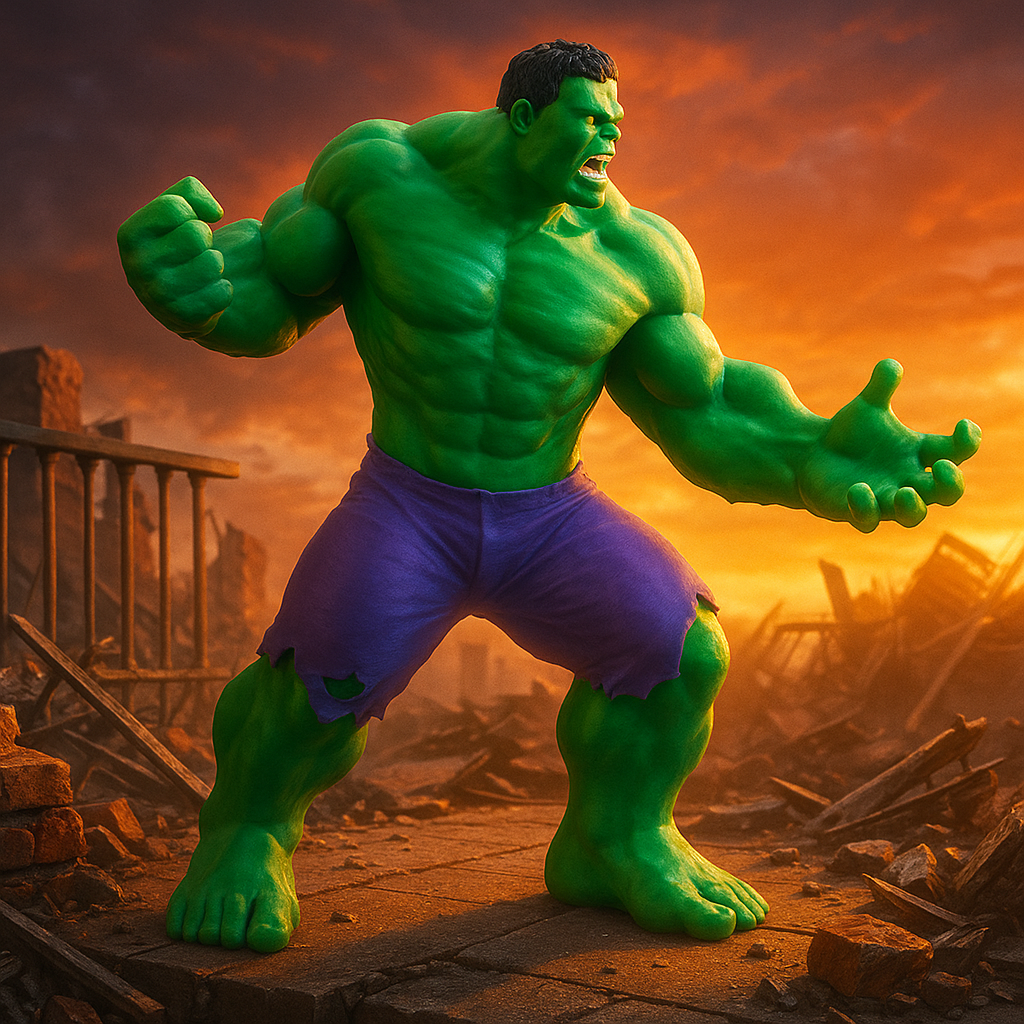 Figurka Hulk - Druk 3D