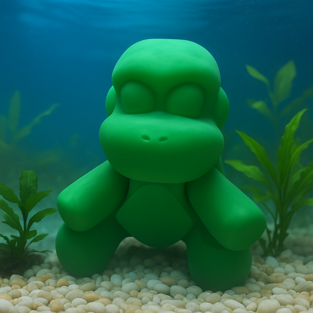 Żółwik Fidget – Urocza Figurka 3D z Ruchomym Ciałem