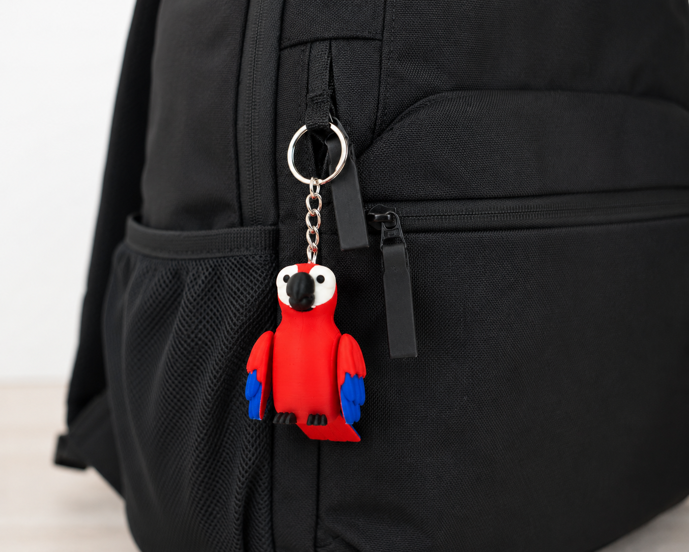 Brelok 3D- Papuga