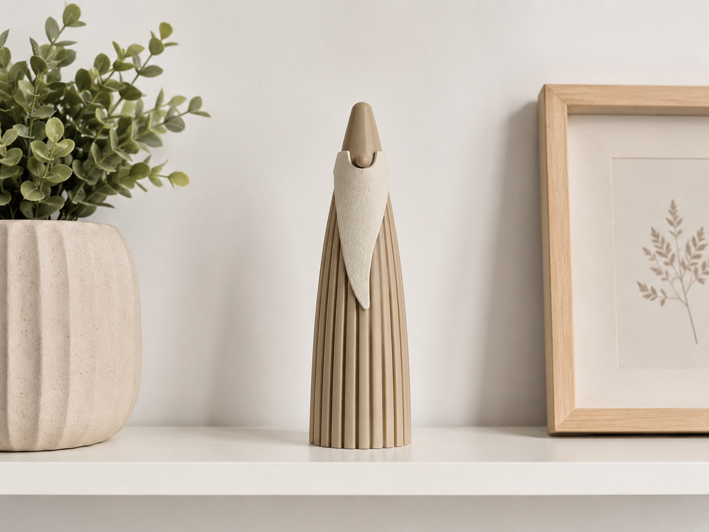 Figurka 3D – Beżowy Mikołaj