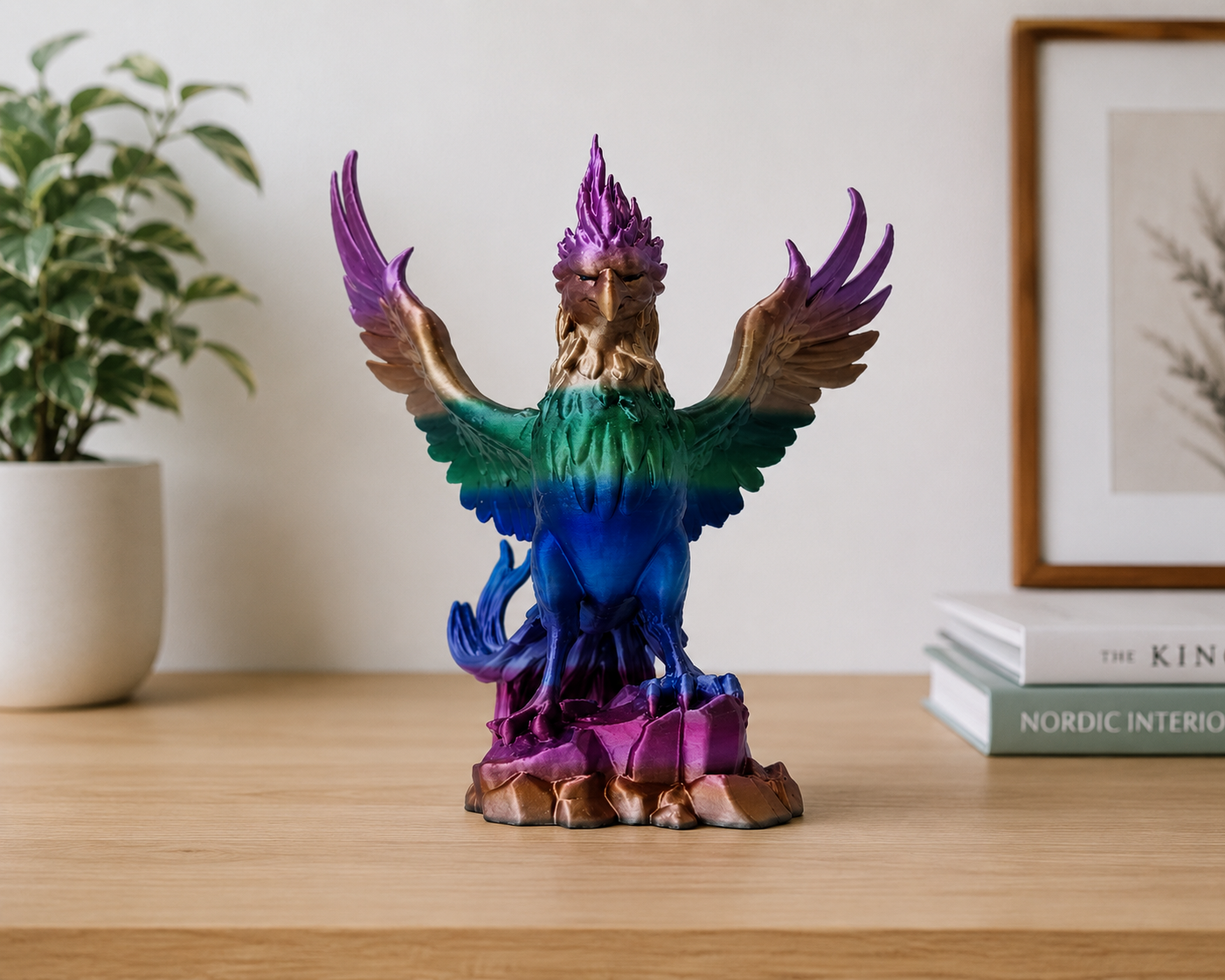 Figurka 3D – Tęczowy Feniks