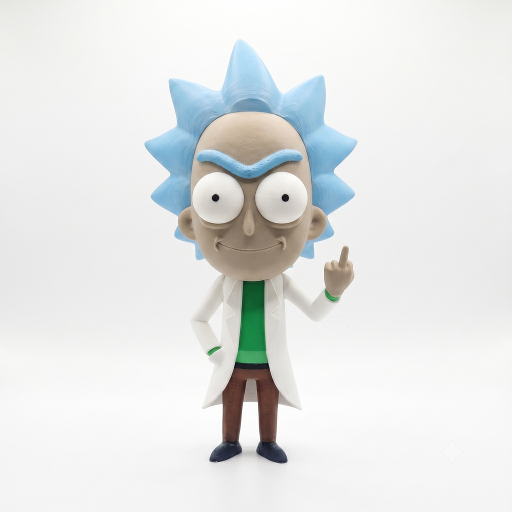 Figurka 3D- Rick- Rick&Morty