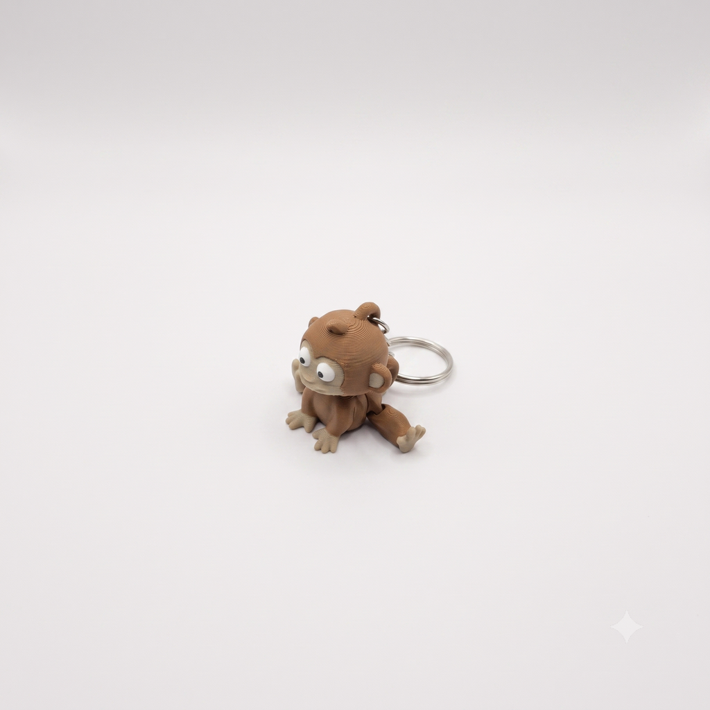 Brelok 3D- Małpka
