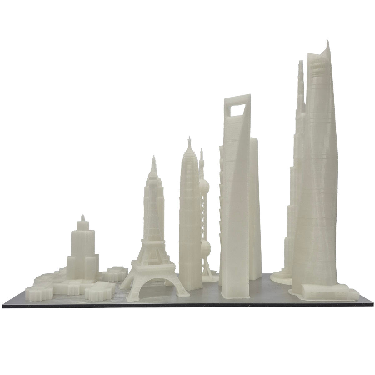 Mini Figurki Najwyższych Budowli Świata - Druk 3D