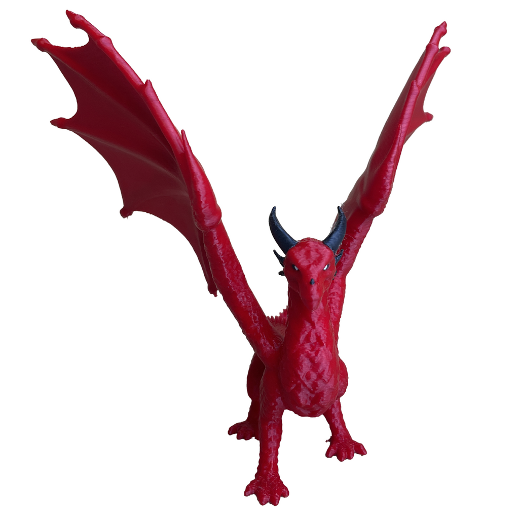 Smok z Rozpostartymi Skrzydłami - Figurka 3D