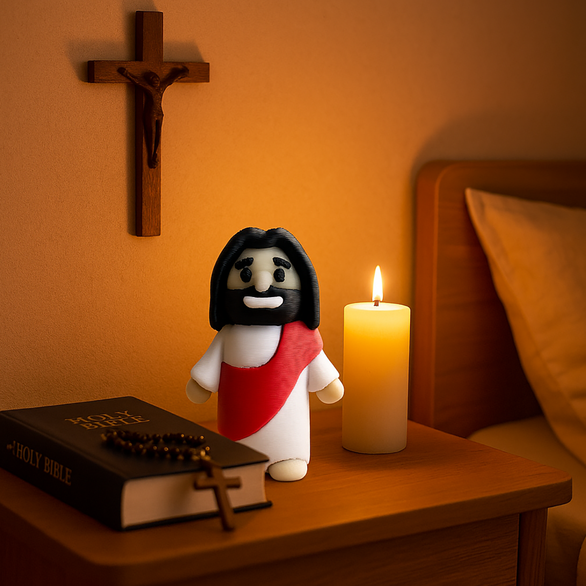 Brelok Jezus - Druk 3D