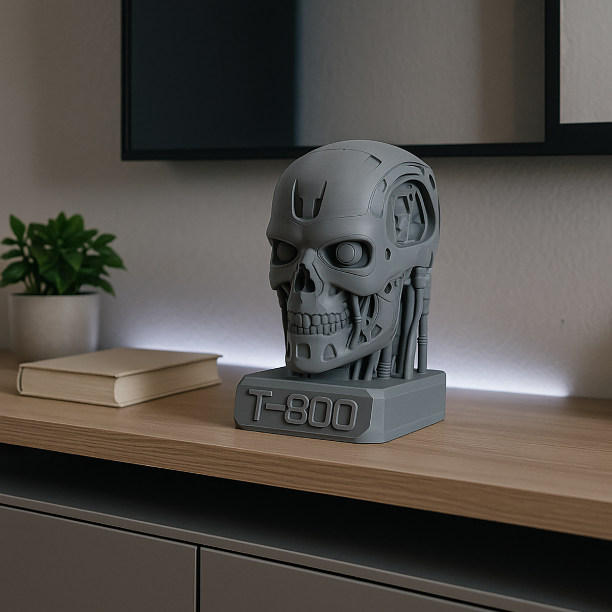 Głowa Terminatora - Figurka 3D