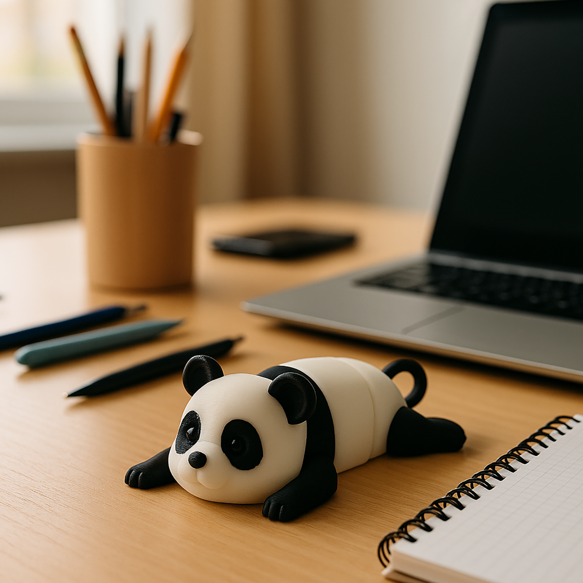 Brelok Panda z Ruchomymi Elementami - Druk 3D