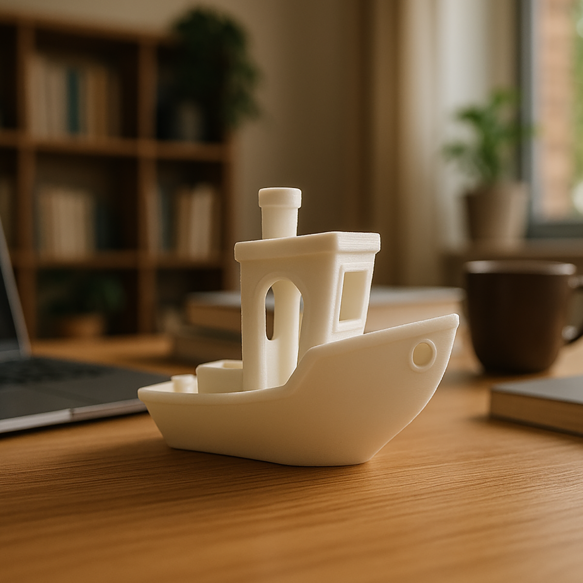 Statek Testowy 3D – Kultowy Benchy w Białym PLA