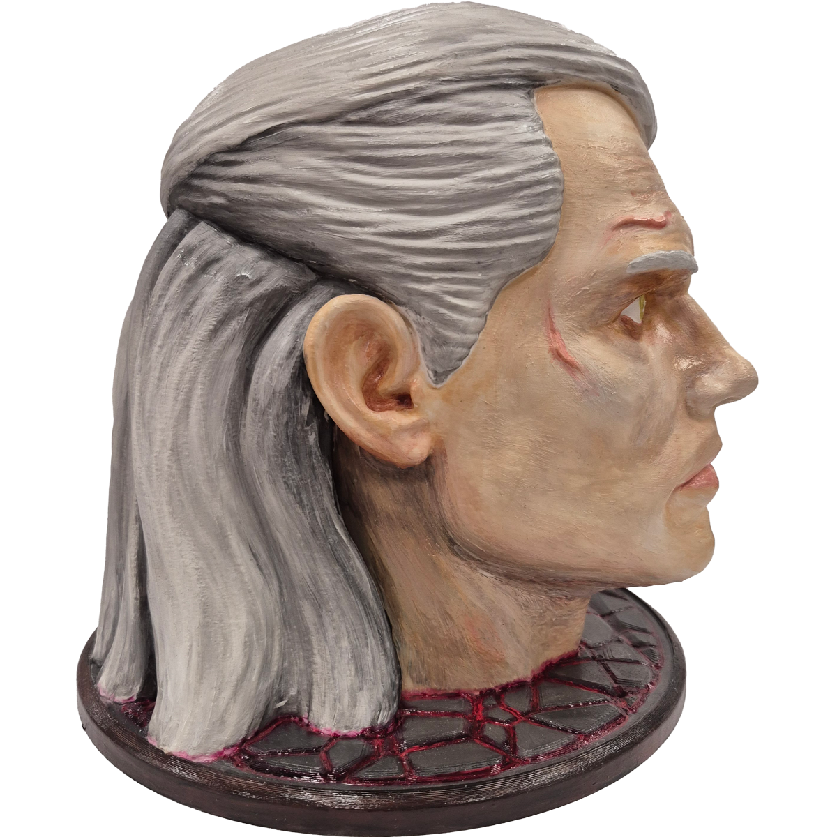 Statuetka Głowa Geralta/uchwyt na słuchawki - Druk 3D