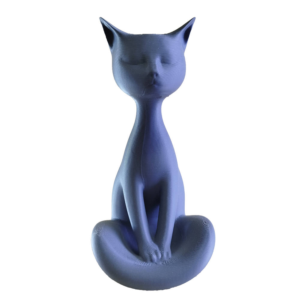 Medytujący Kot - Ozdobna Figurka 3D