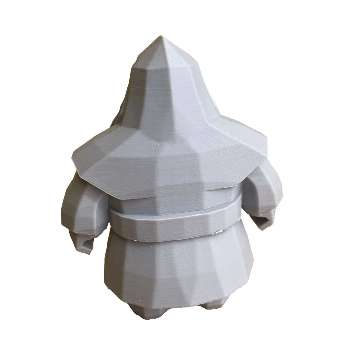 Kanciasty Krasnolud z Dużą Brodą - Figurka 3D