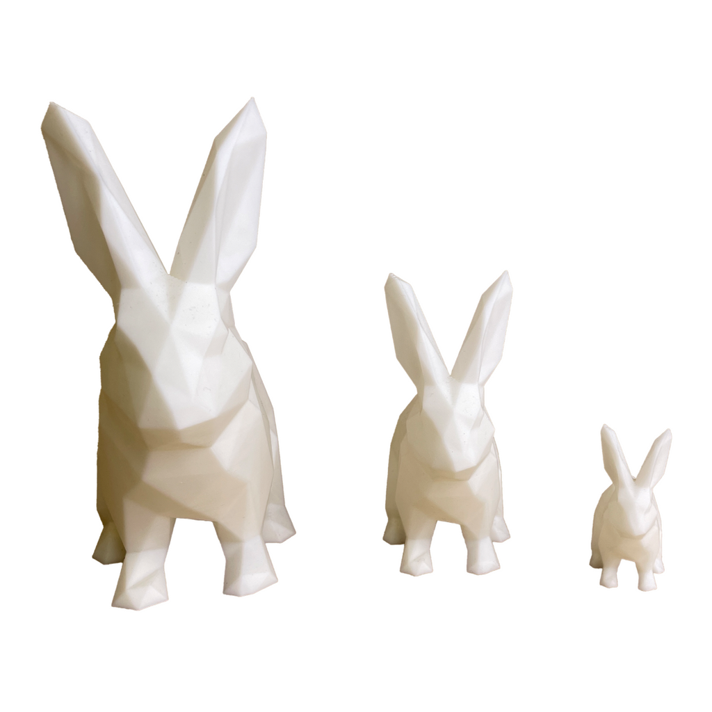Kanciasty Królik Mini - Dekoracja 3D