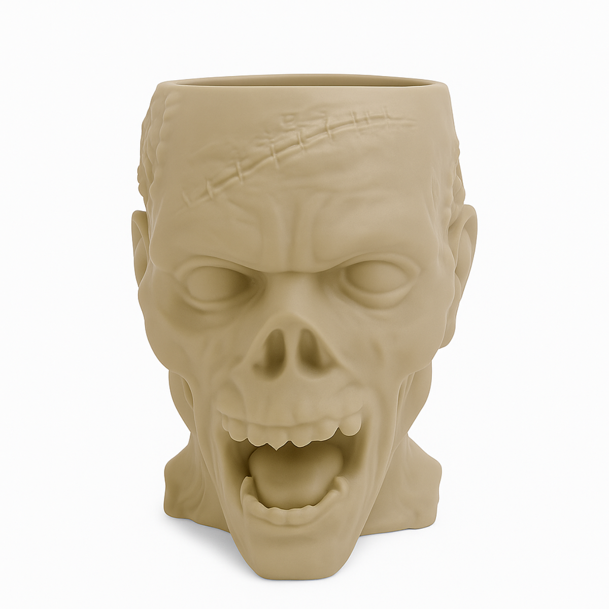Kubek Zombie – Straszna Figurka 3D z Otwartą Paszczą