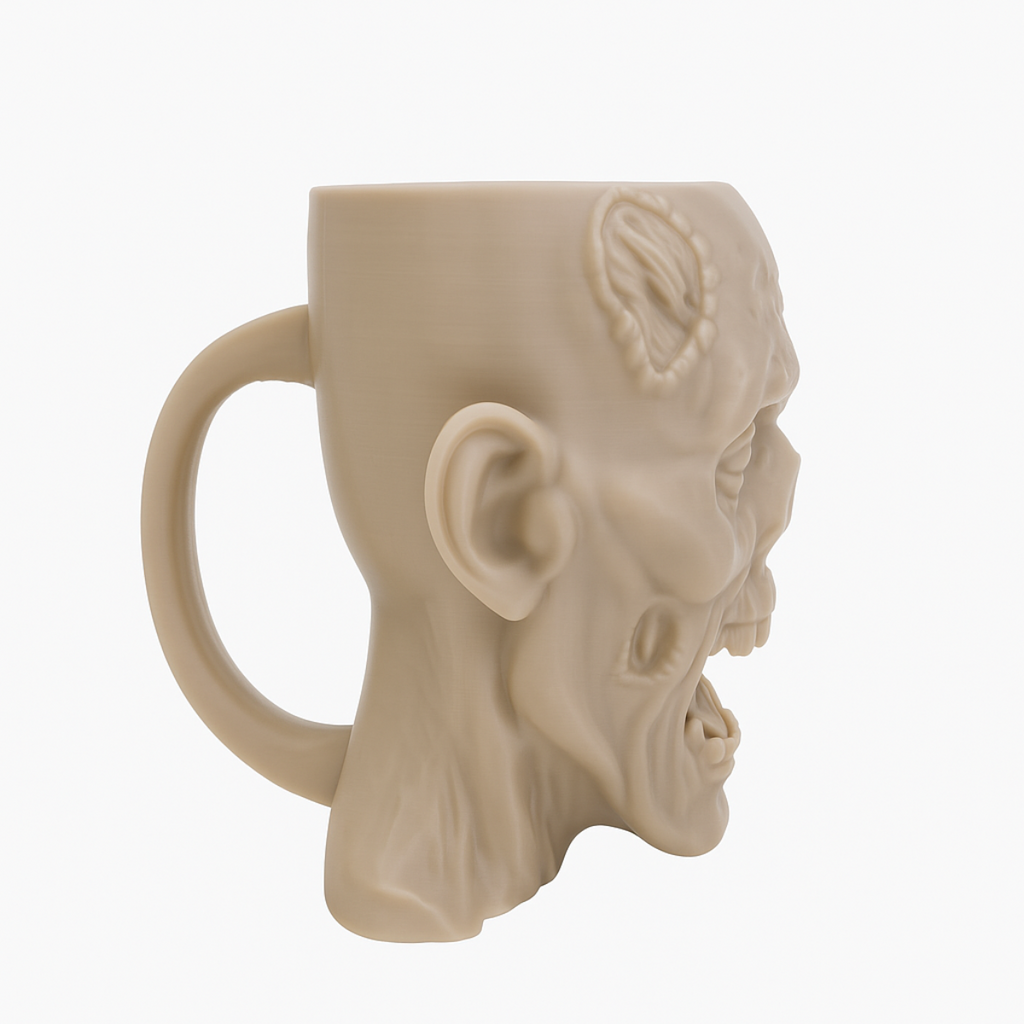 Kubek Zombie – Straszna Figurka 3D z Otwartą Paszczą