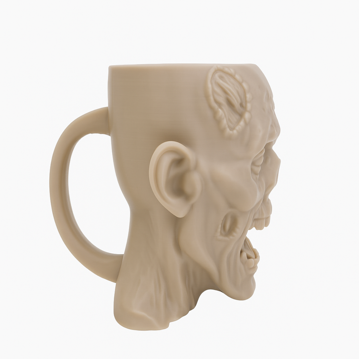 Kubek Zombie – Straszna Figurka 3D z Otwartą Paszczą