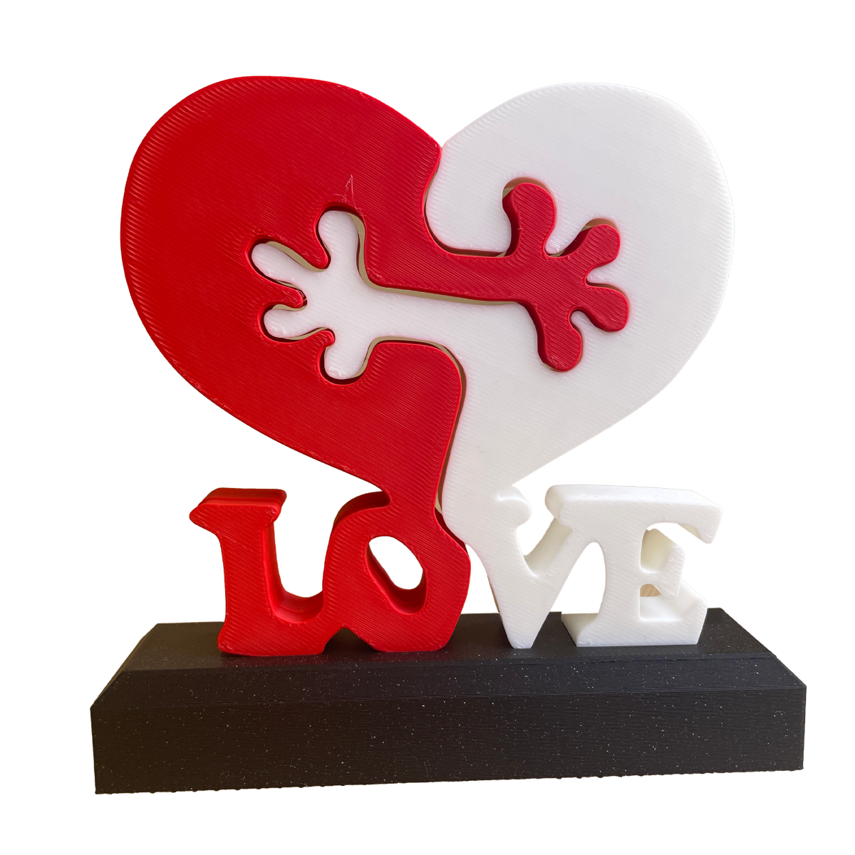 Napis LOVE Serce – Dekoracja 3D