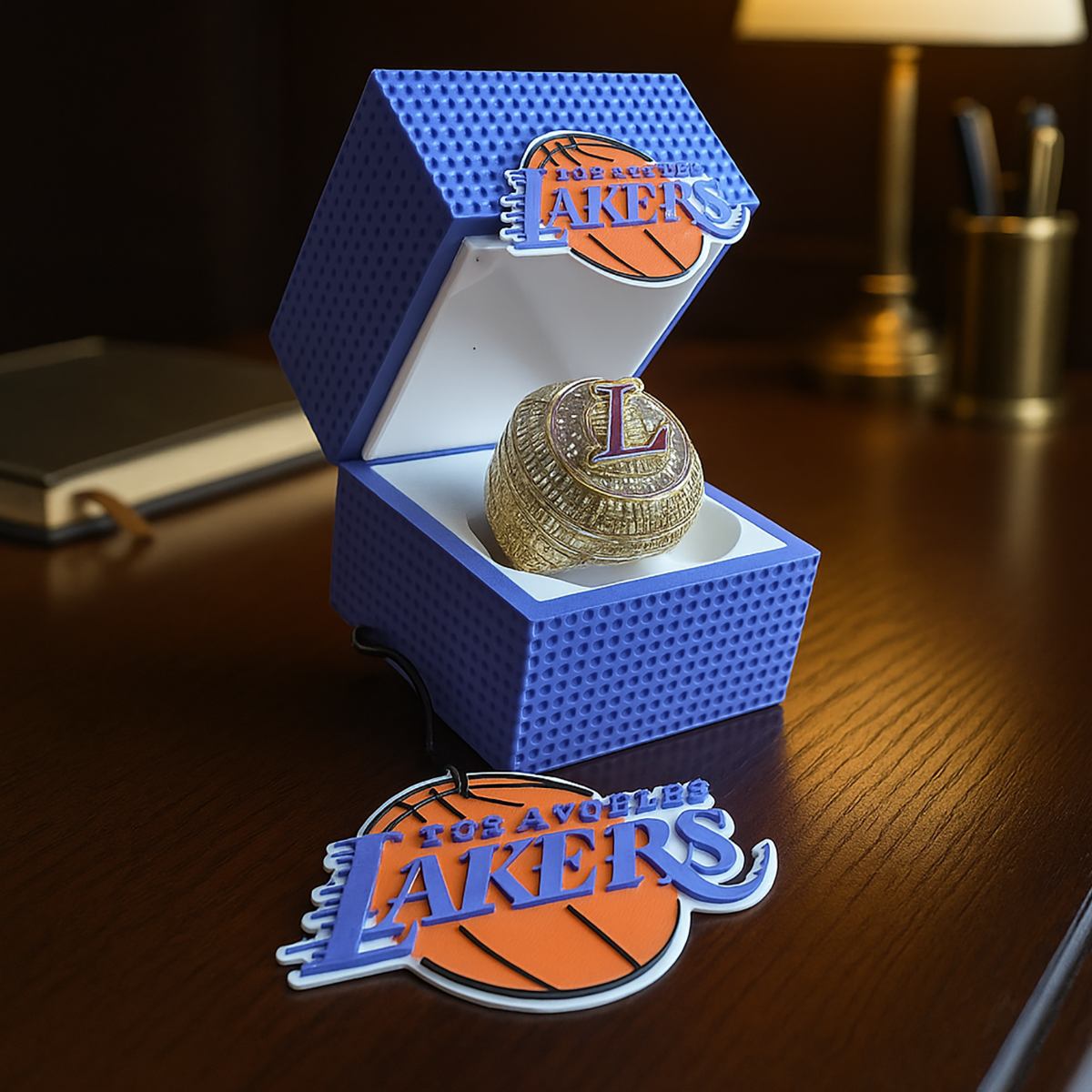 Pudełko na Sygnet Lakers - Druk 3D