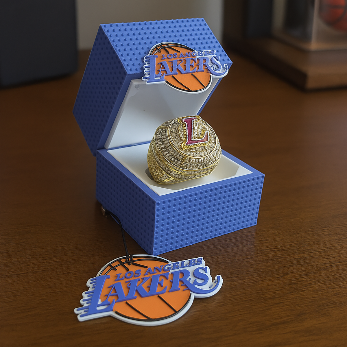 Pudełko na Sygnet Lakers - Druk 3D