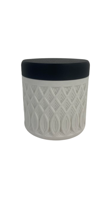 Pojemnik 3D z Zakręcaną Pokrywką – Nowoczesna Geometria i Styl