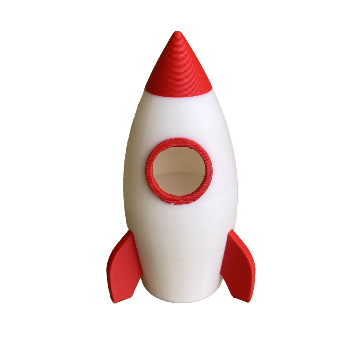 Figurka Rakieta 3D z Płomieniami