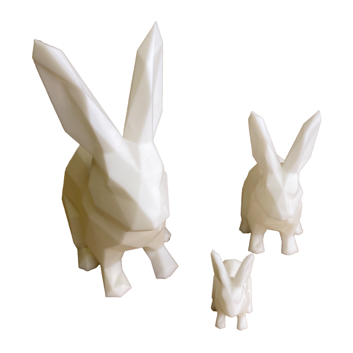 Kanciasty Królik Mini - Dekoracja 3D