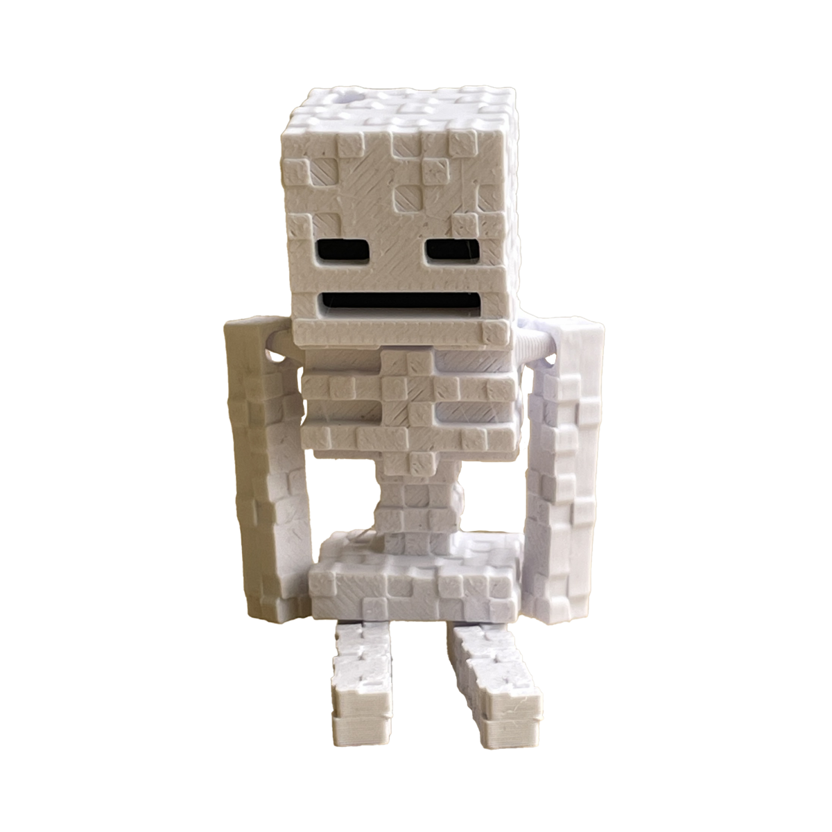Brelok Szkielet z Minecrafta z Ruchomymi Komponentami - Druk 3D