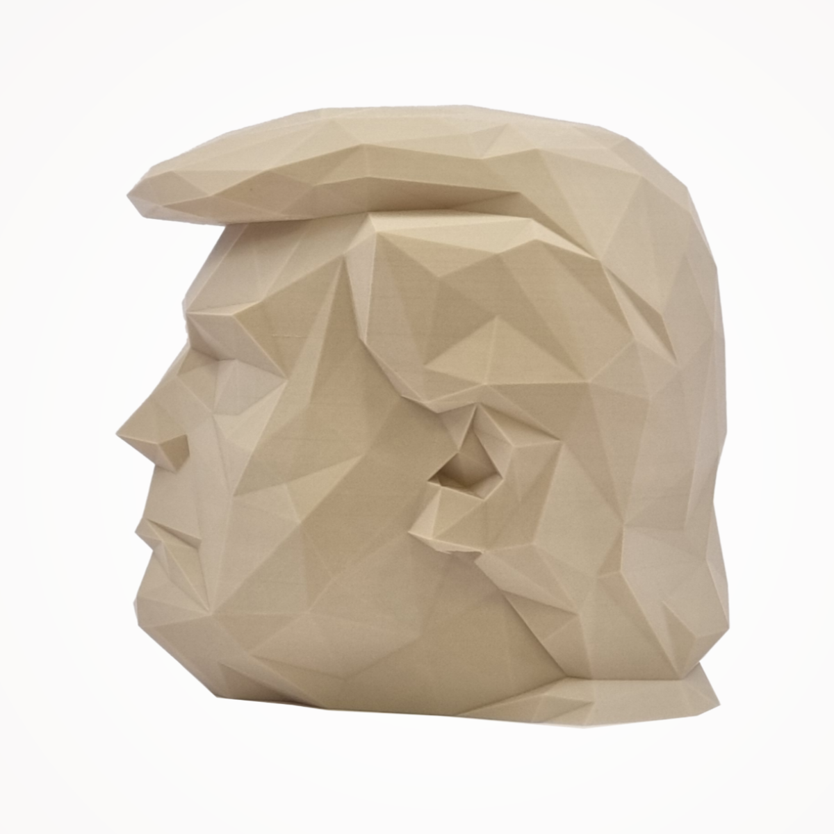 Kanciasta Głowa Donalda Trumpa - Figurka 3D