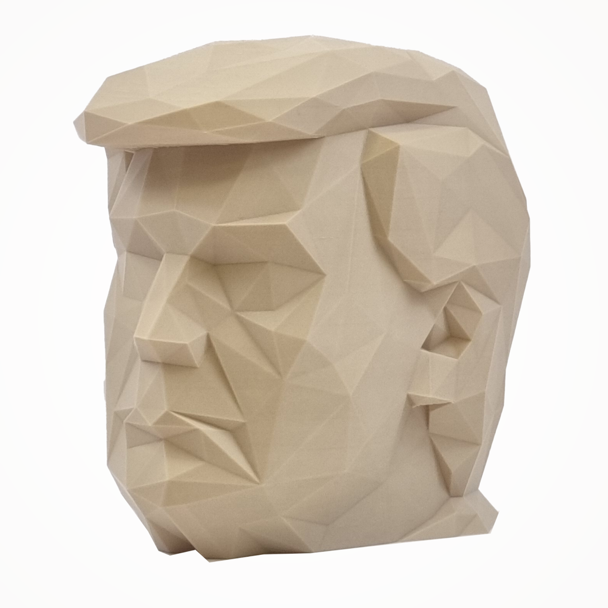 Kanciasta Głowa Donalda Trumpa - Figurka 3D