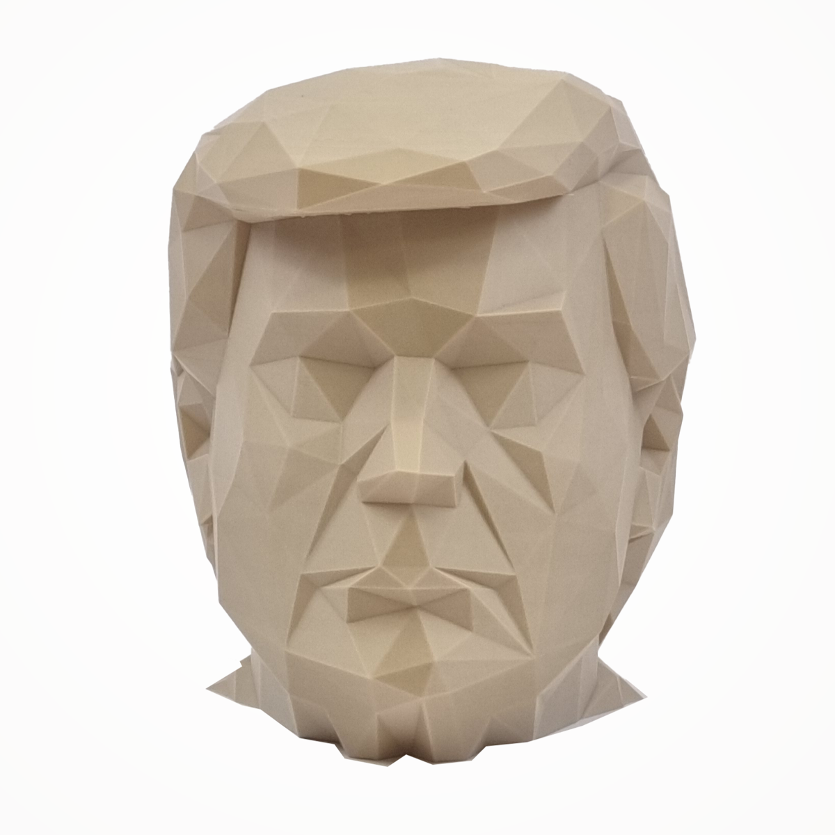Kanciasta Głowa Donalda Trumpa - Figurka 3D