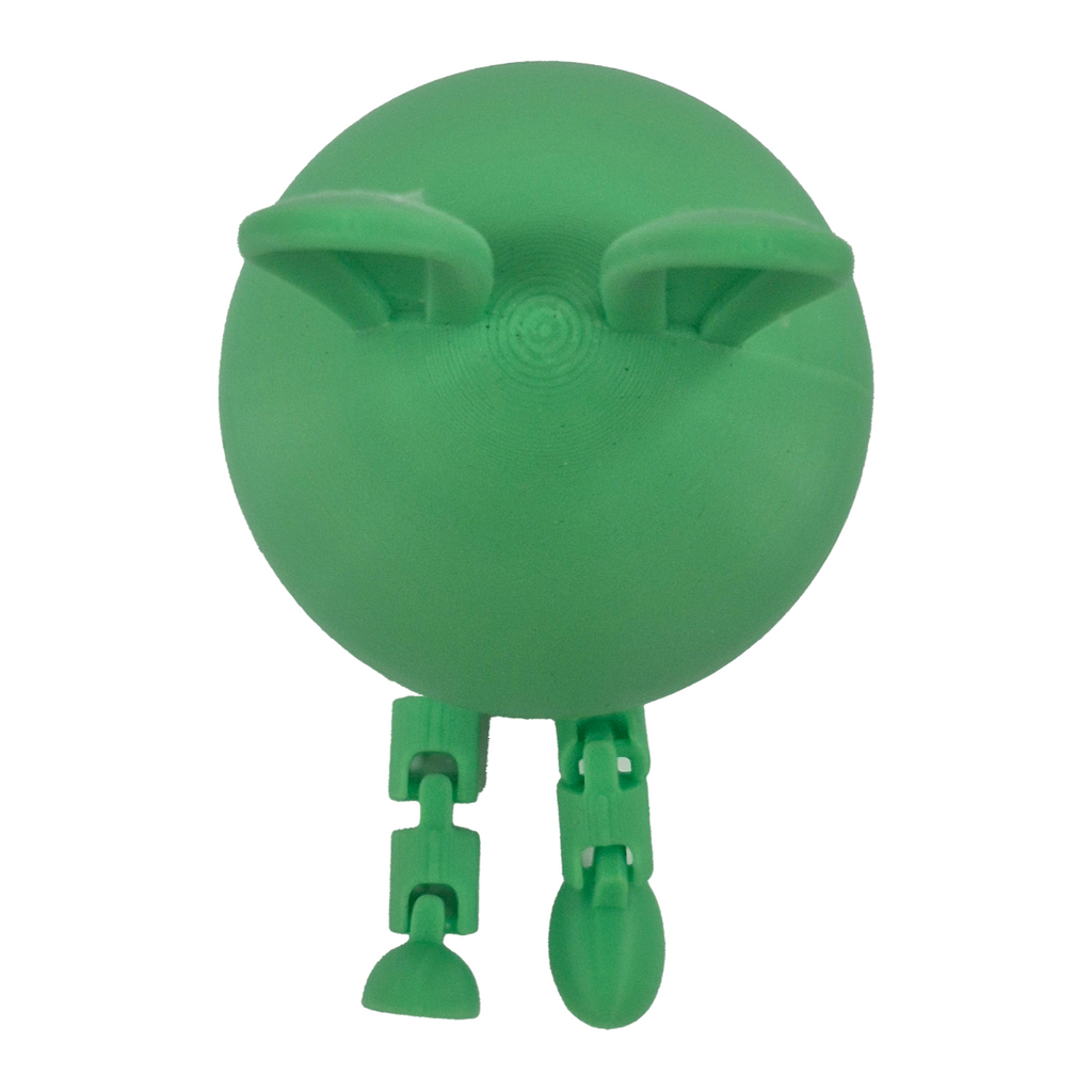 Zielone Jajko-Króliczek 3D – Wielkanocna Figurka z Ruchomymi Nóżkami