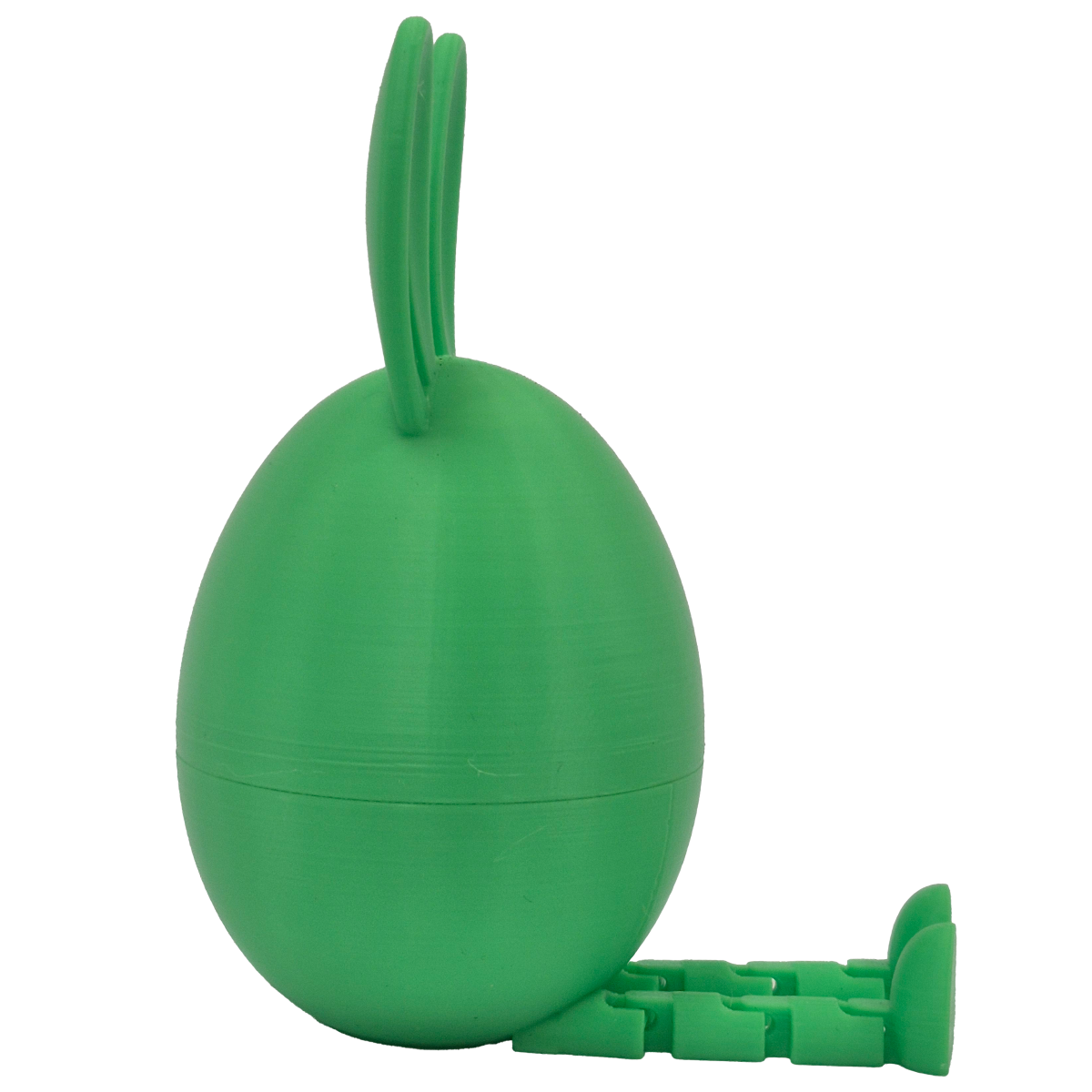 Zielone Jajko-Króliczek 3D – Wielkanocna Figurka z Ruchomymi Nóżkami