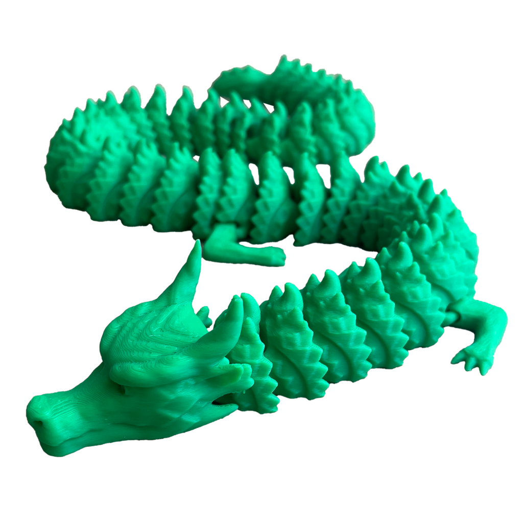 Chiński Smok z Ruchomym Ogonem - Figurka 3D