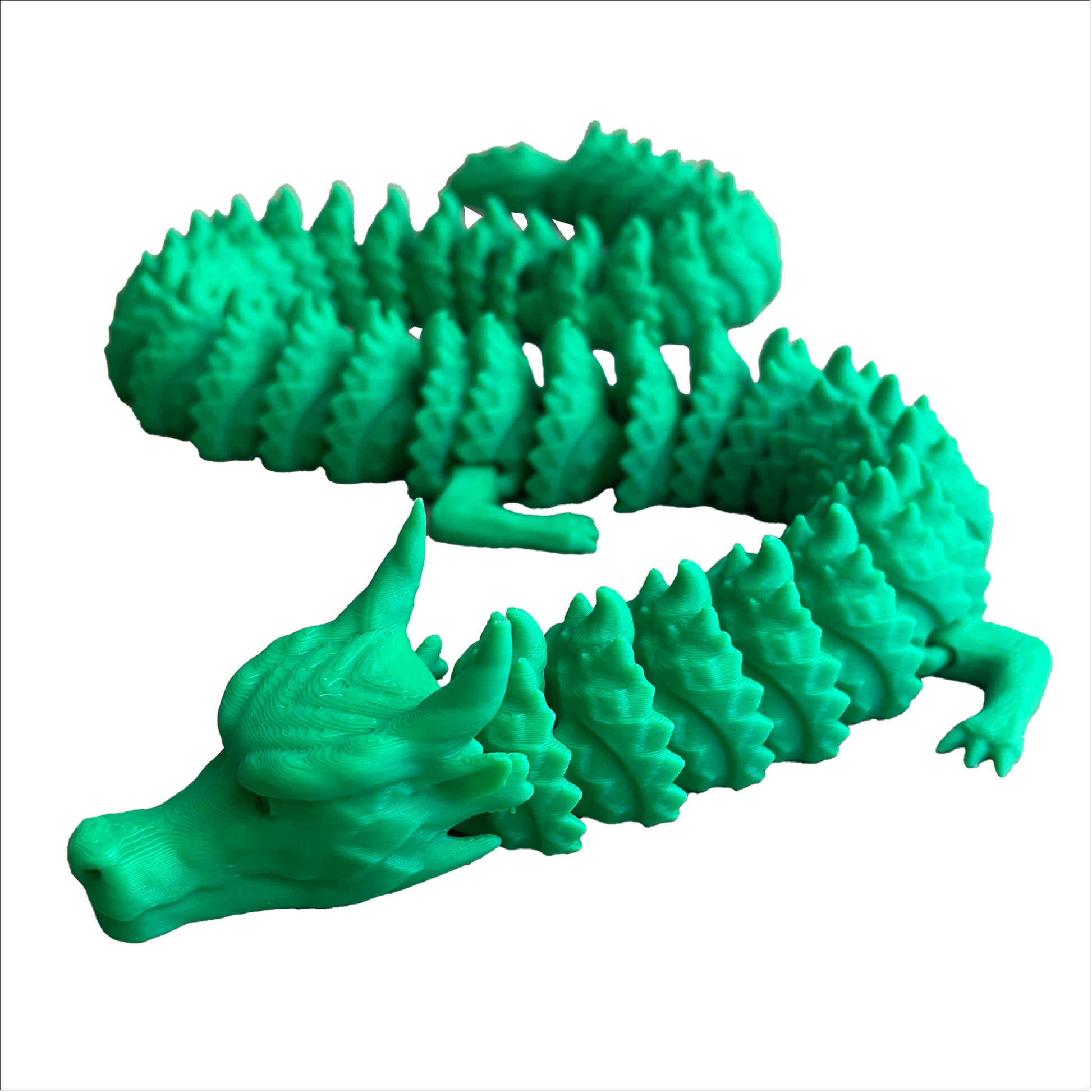 Chiński Smok z Ruchomym Ogonem - Figurka 3D